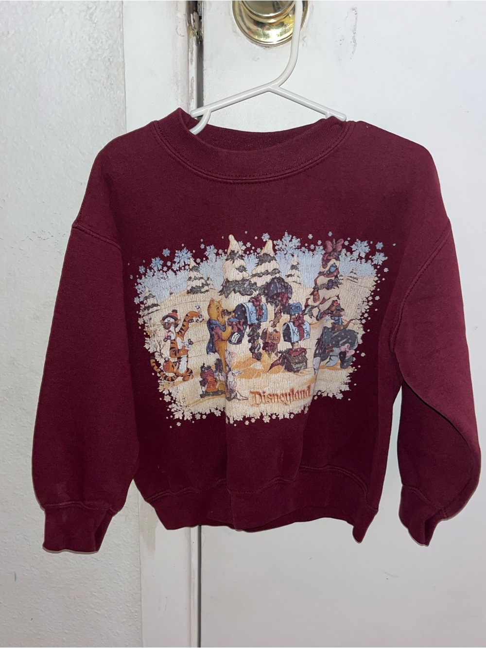 Vintage Disney Christmas Winnie Pooh Sweatshirt Pullover